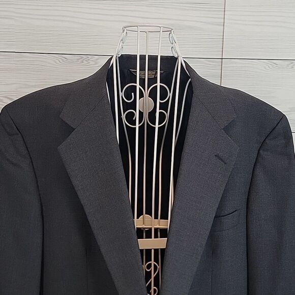 Nordstrom Mens Classic Grey Suit Blazer Size 44R - Picture 2 of 12
